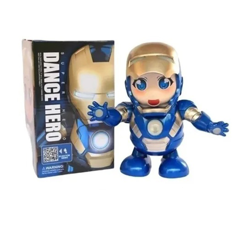 Robot Bailarín Juguete Bailarín Dance Hero IronWoman Rescue Avengers Con Luz Y Sonido