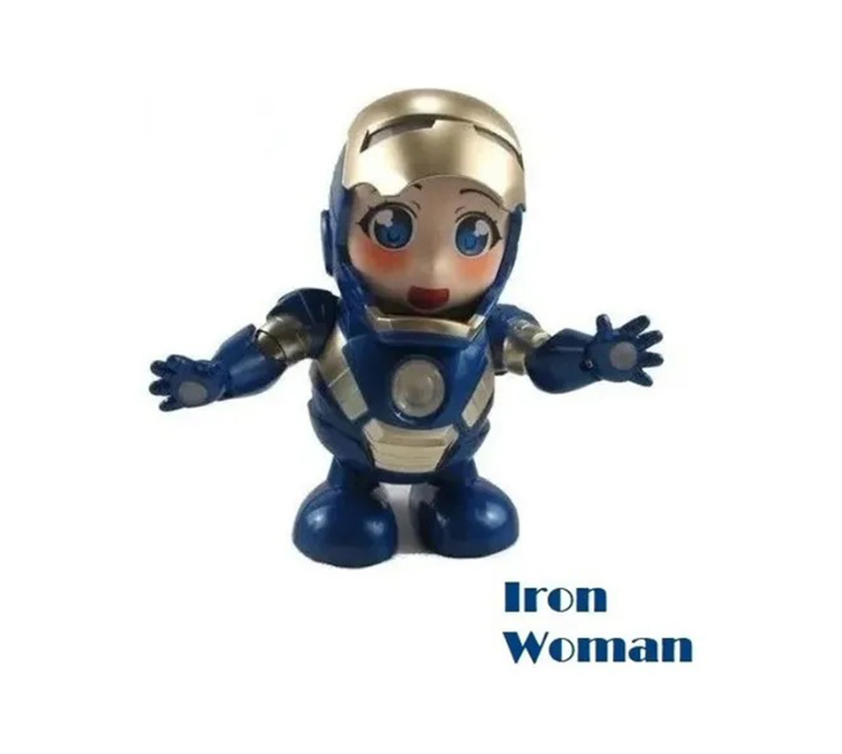 Robot Bailarín Juguete Bailarín Dance Hero IronWoman Rescue Avengers Con Luz Y Sonido