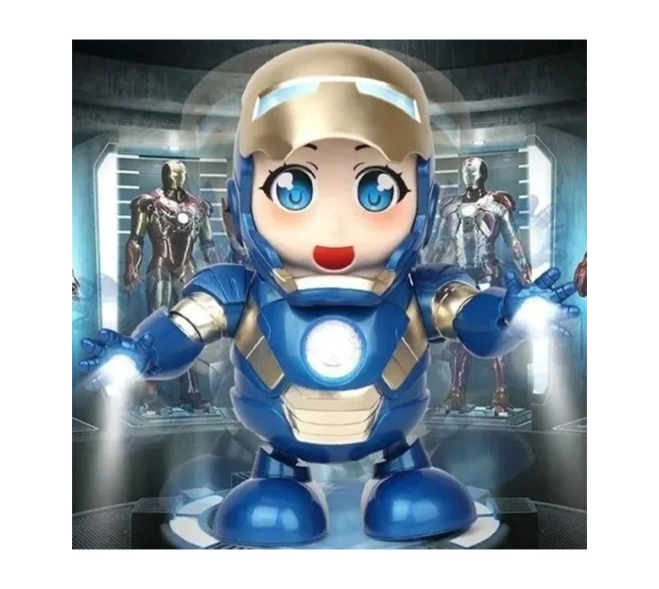Robot Bailarín Juguete Bailarín Dance Hero IronWoman Rescue Avengers Con Luz Y Sonido