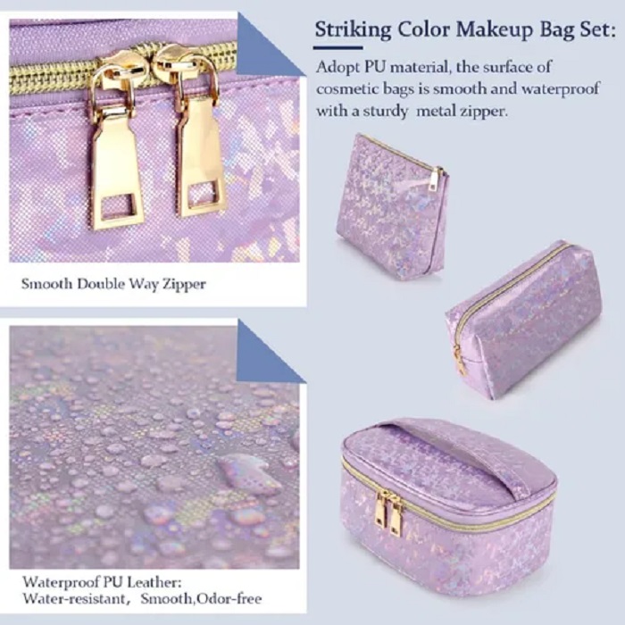Cosmetiquera Bolsa Neceser Maquillaje 3 Piezas
