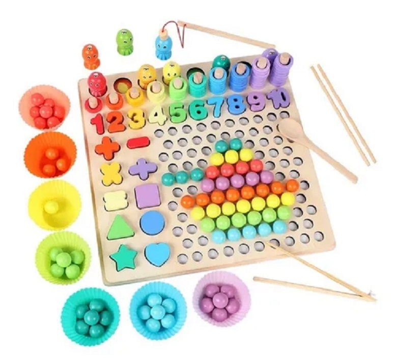 Juguete Educativo Madera Con Numeros