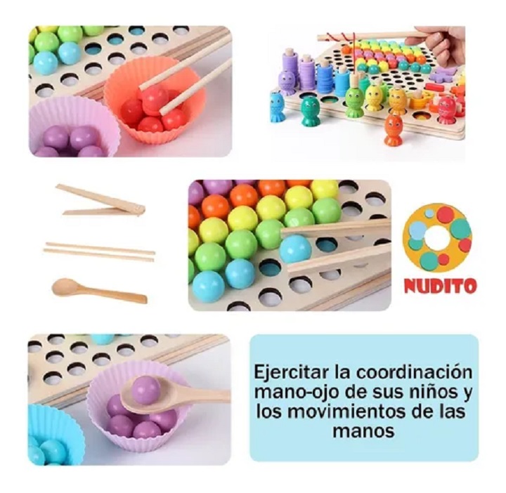 Juguete Educativo Madera Con Numeros