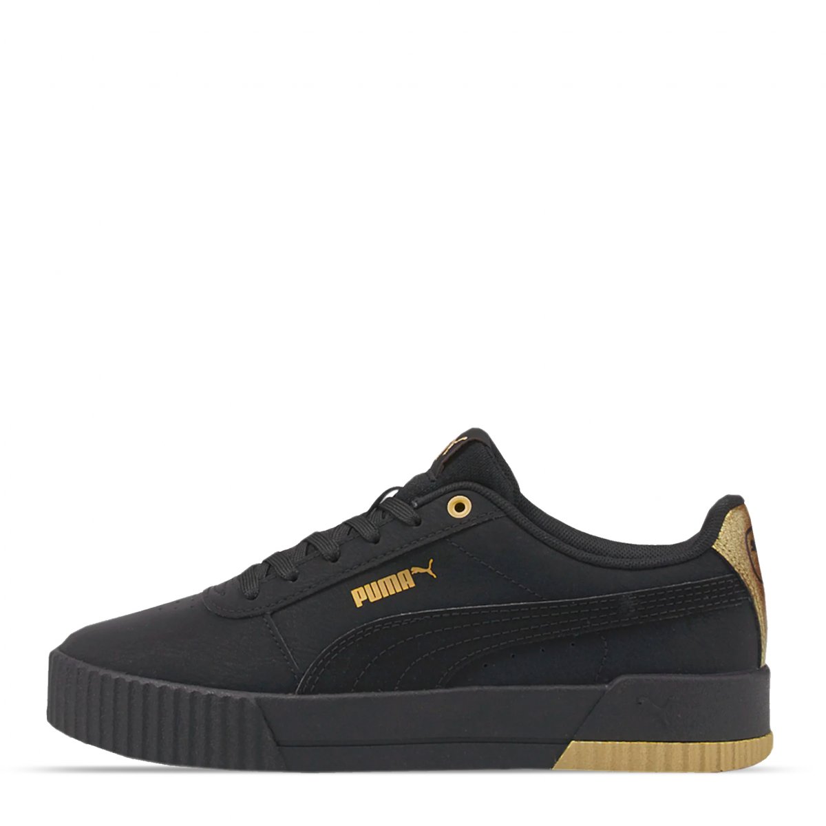 TENIS PUMA CARINA RAW METALLICS NEGRO 383905 02 ORIGINALES