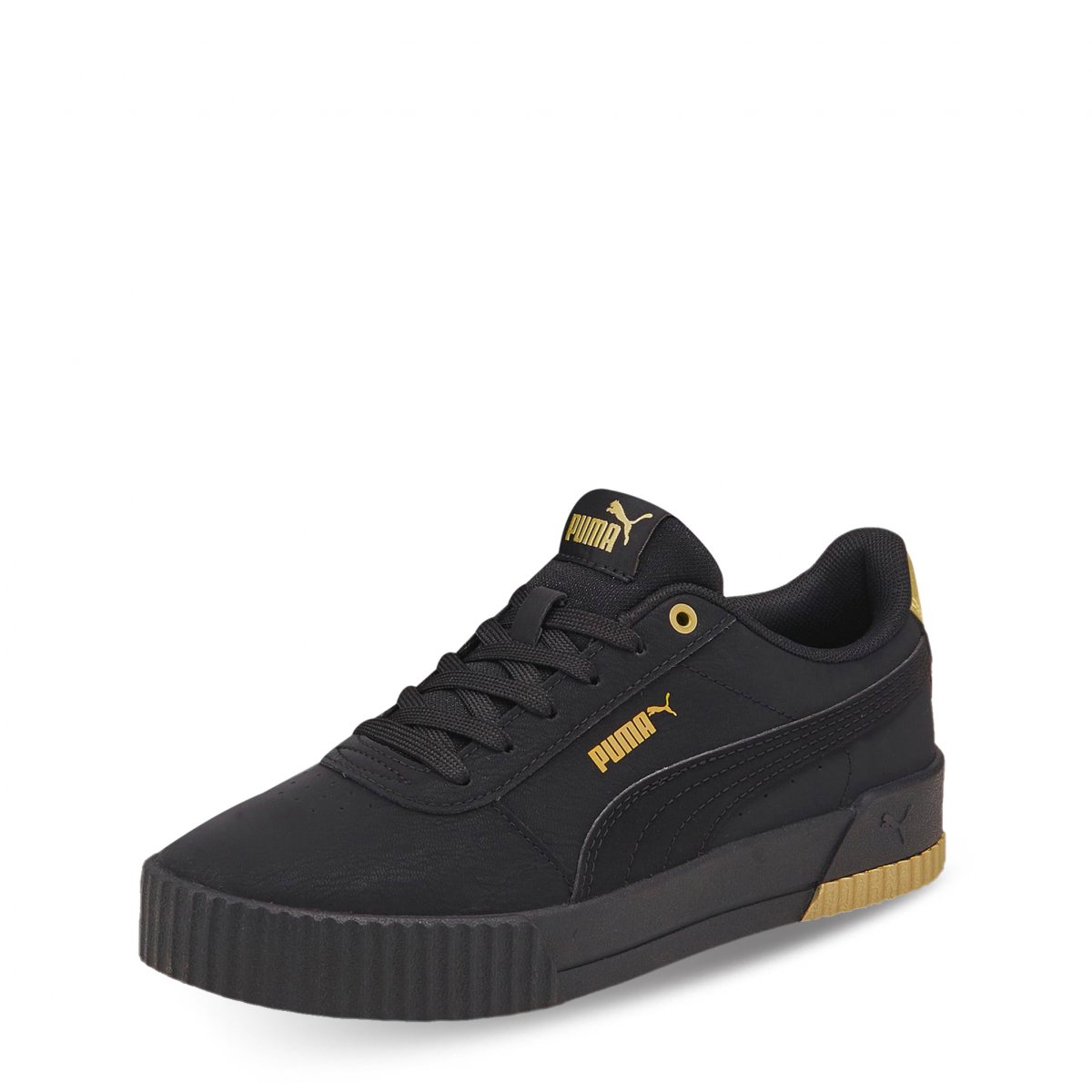 TENIS PUMA CARINA RAW METALLICS NEGRO 383905 02 ORIGINALES