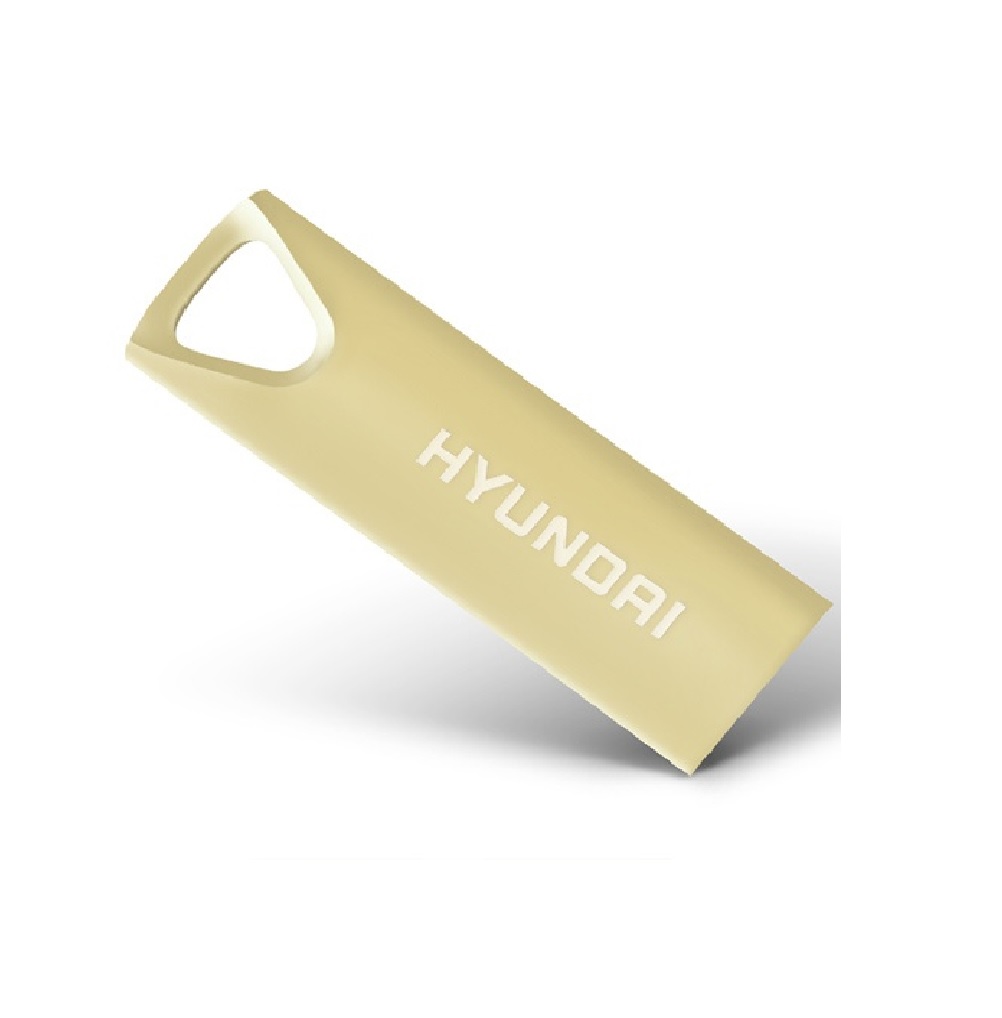 Memoria USB HYUNDAI U2BK/16GAG Oro 16GB USB 2.0 datos metálica pc laptop portátil datos mac