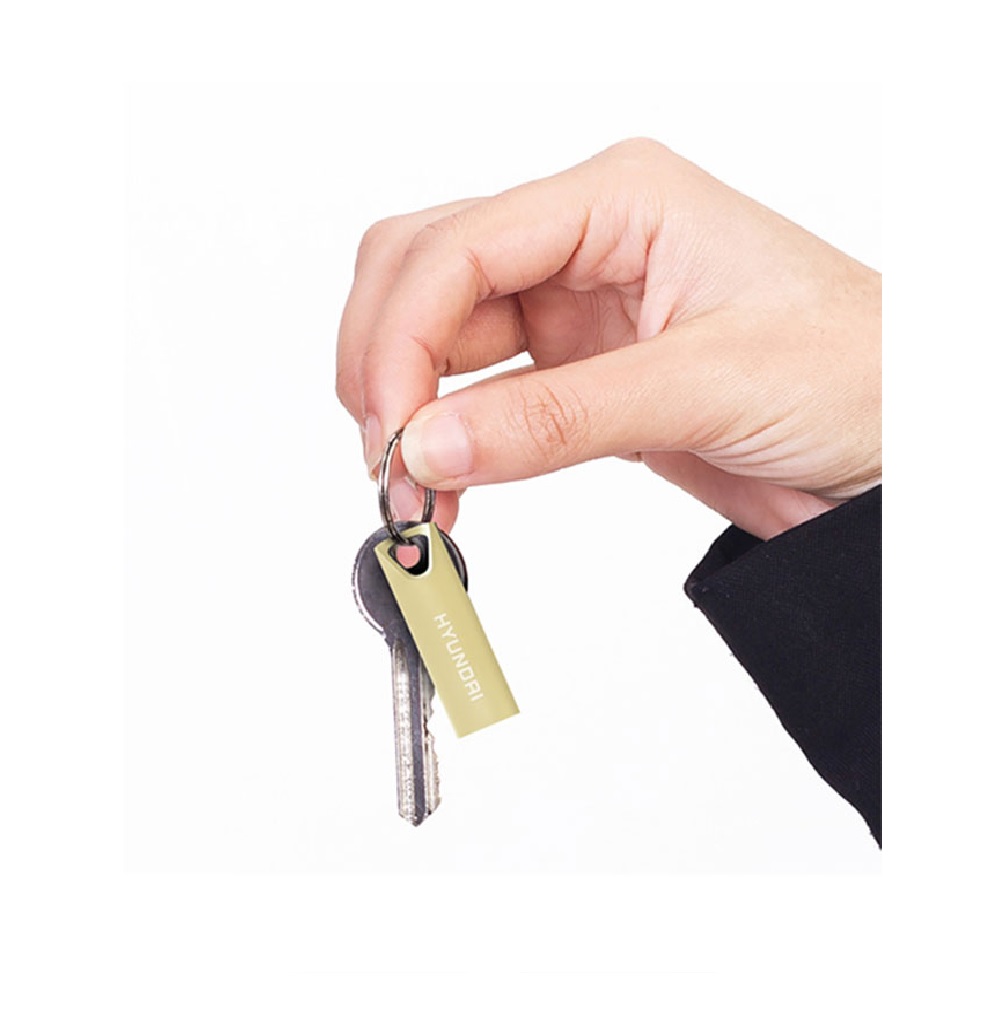 Memoria USB HYUNDAI U2BK/16GAG Oro 16GB USB 2.0 datos metálica pc laptop portátil datos mac