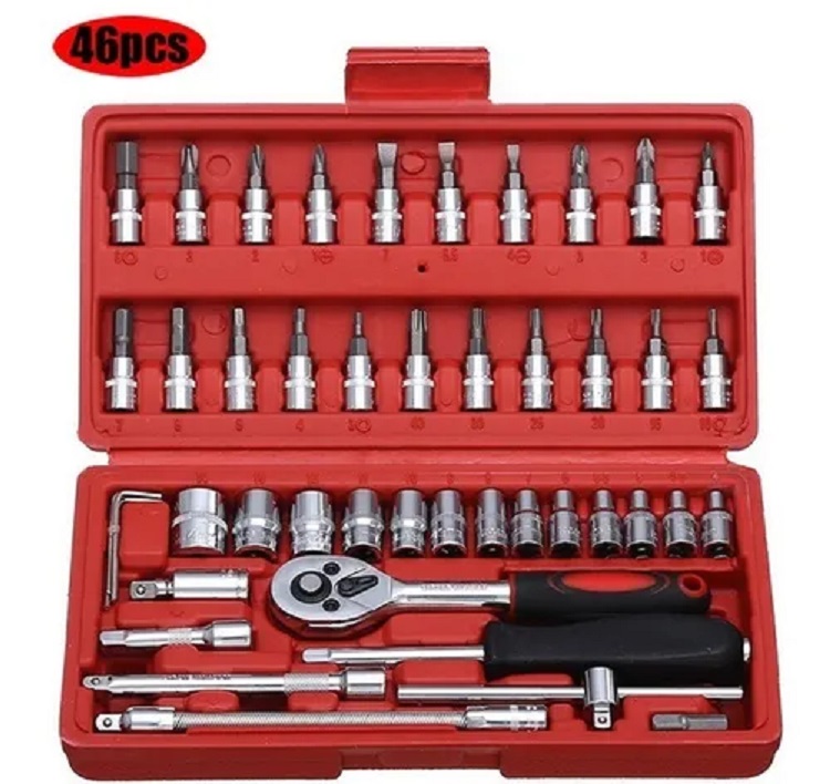 Herramientas Manuales Mecánicas 46 Piezas