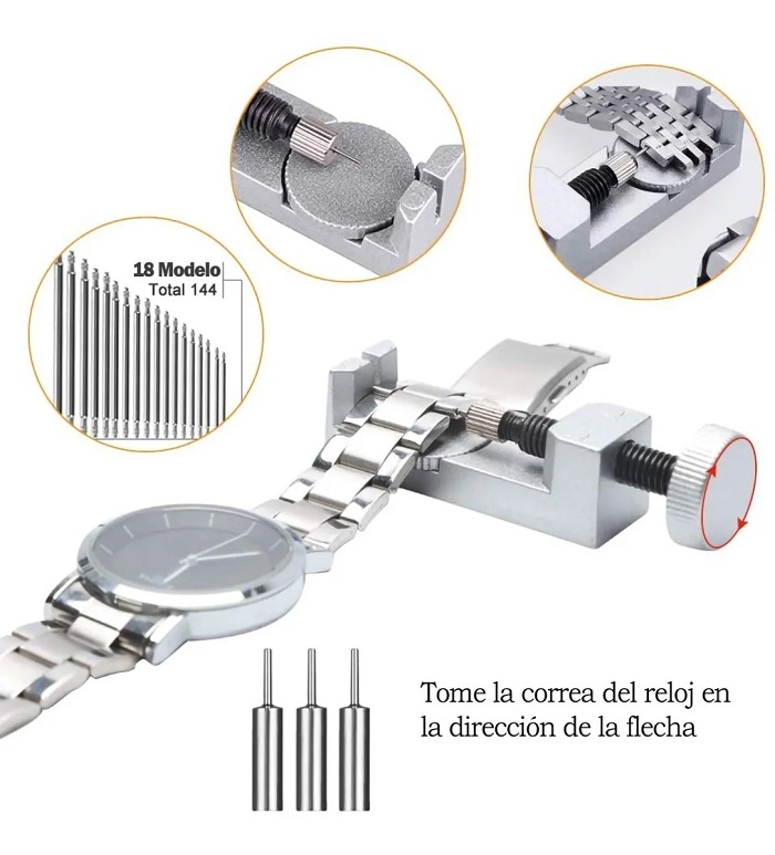 Kit de 18 Herramientas de Relojero Joyero Profesional Reparacion