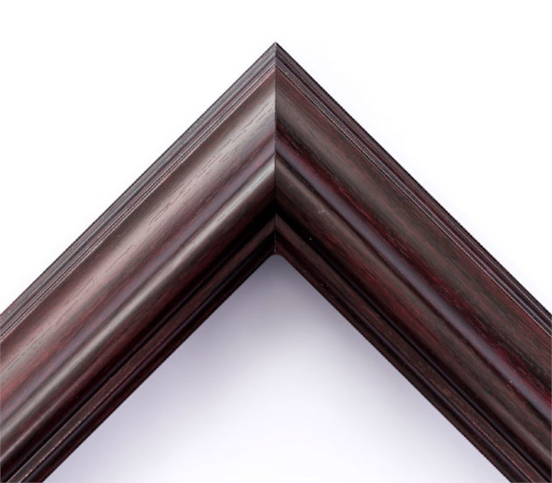 Marco para Titulo Profesional PASPARTU FRAMES  Color Caoba con cristal y Marialuisa Blanca 28x38 cm