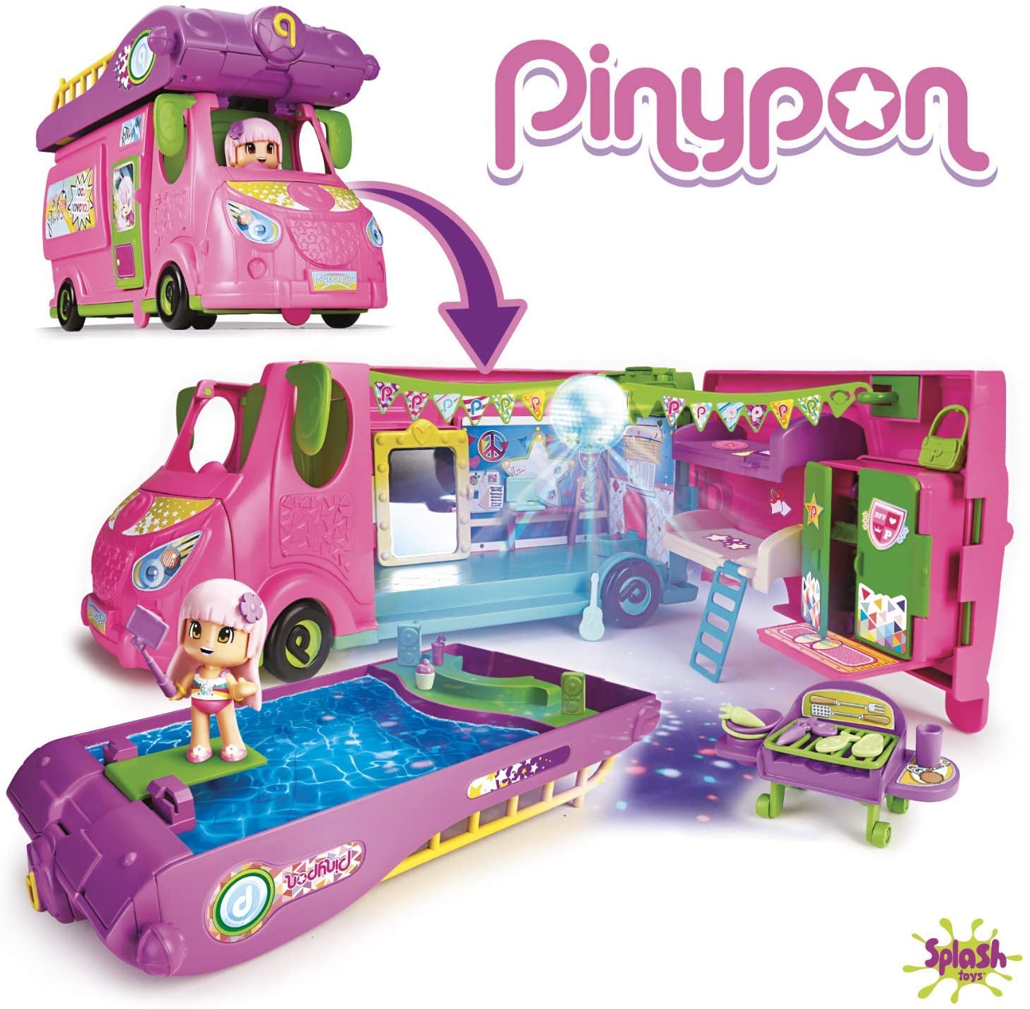 Pinypon cool caravan con mas de 40 accesorios