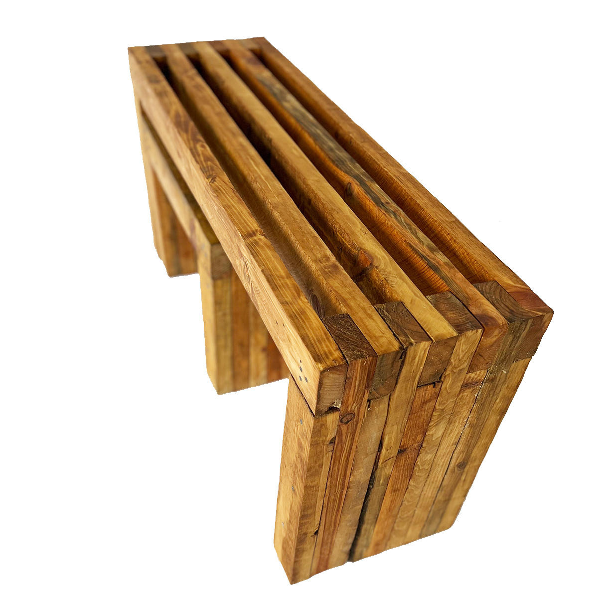 Combo: Paquete de Banca de Jardín Estilo Vintage 2 Personas + Mesa Individual. Bonito, Durable y Resistente al Exterior.