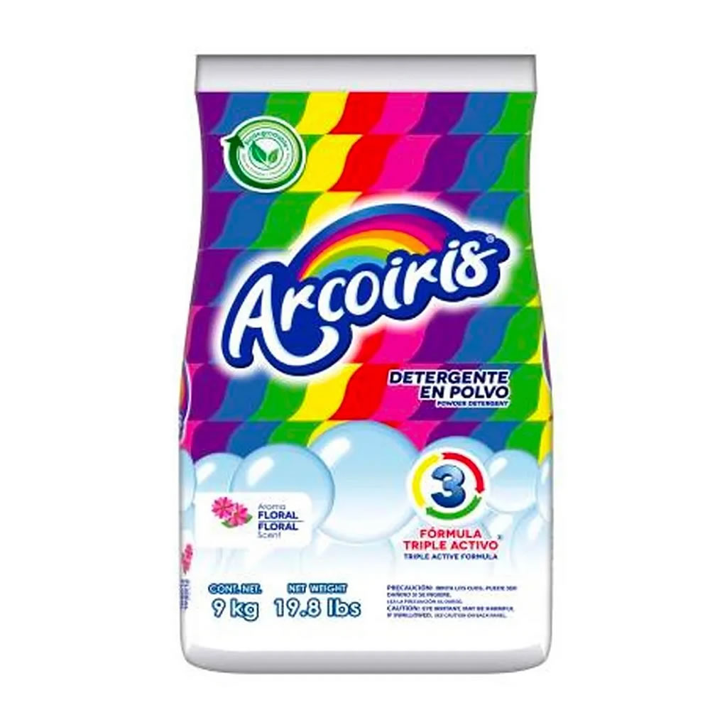 Detergente En Polvo Arcoiris 000700294 De 9Kg. SMS