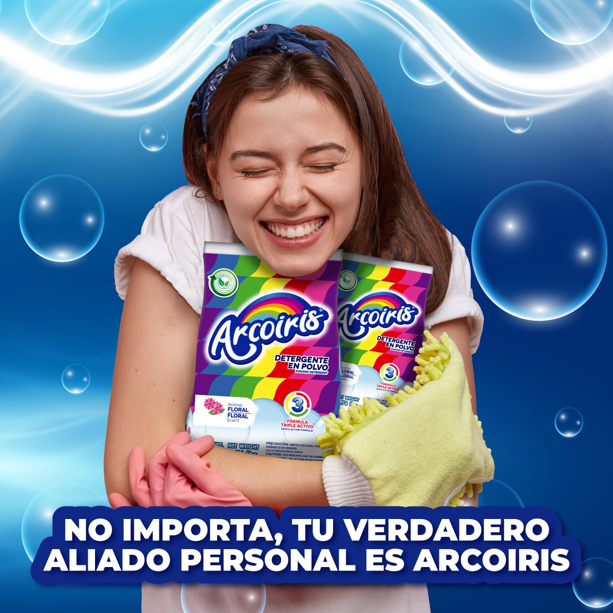 Detergente En Polvo Arcoiris 000700294 De 9Kg. SMS