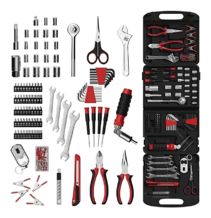 Juego De Herramientas Para Mecanico 205 Piezas 