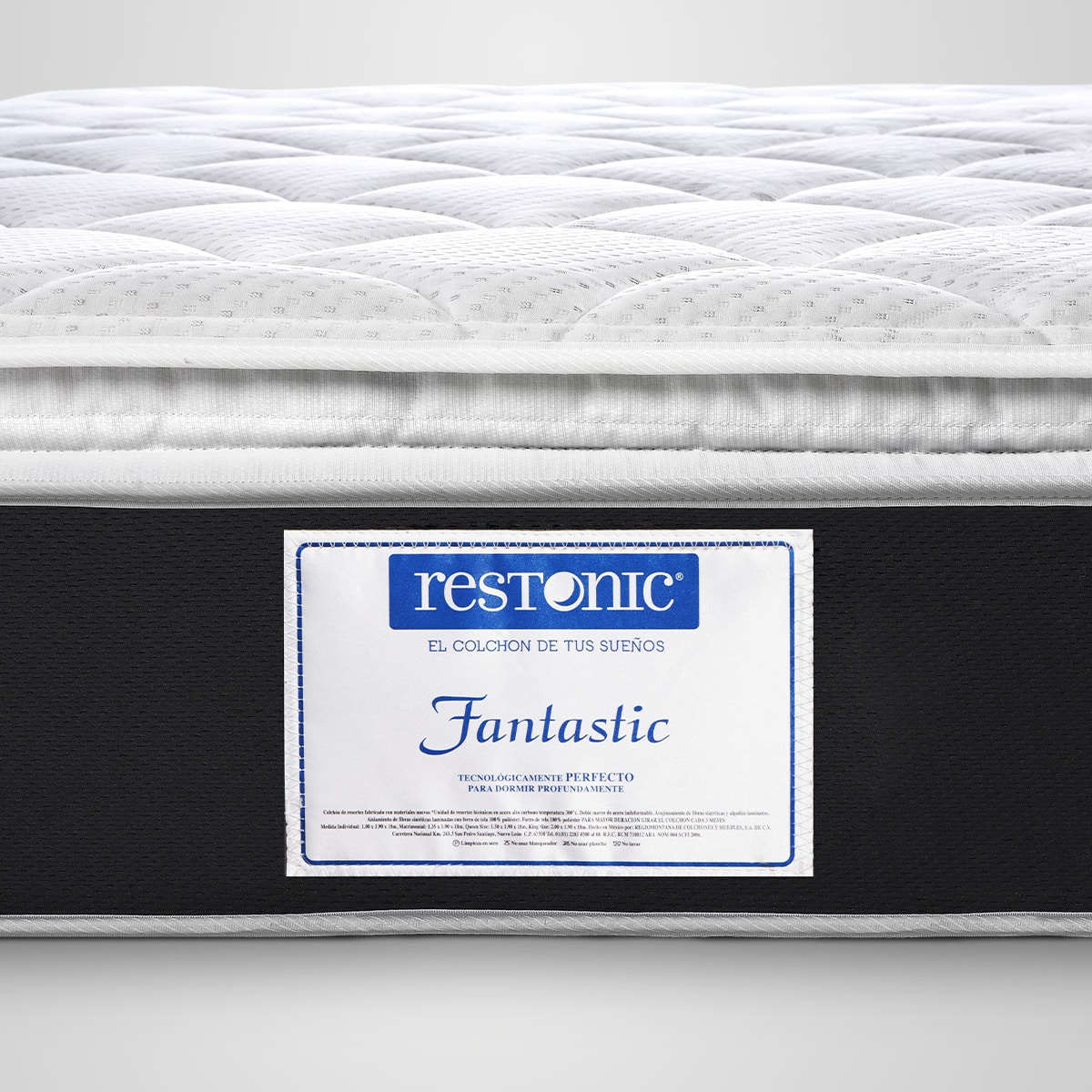 Colchon Fantastic Restonic - King Size + Juego de Sabanas Soft Sensation S.A.