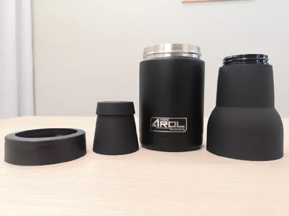 Termo De Acero Inoxidable Portabotellas Y Portalatas 