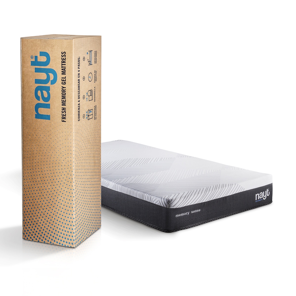 Colchon Nayt Fresh Memory Gel Queen Size.