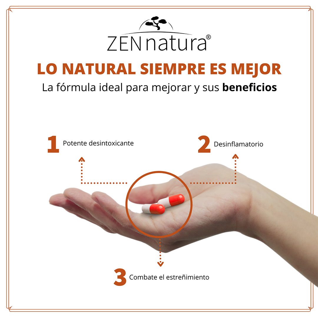 XIMO RAIZ DE TEJOCOTE, ALGA ESPIRULINA Y NOPAL CON 30 CAPSULAS ZEN NATURA