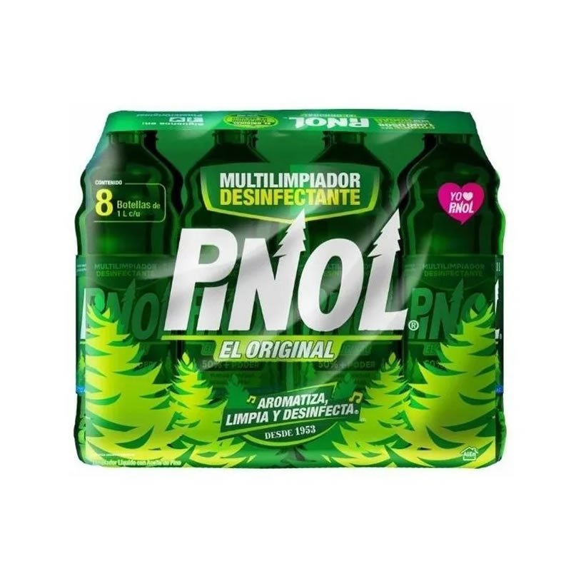 Multilimpiador Desinfectante Pinol 000384724 8 Piezas De 1L SMS