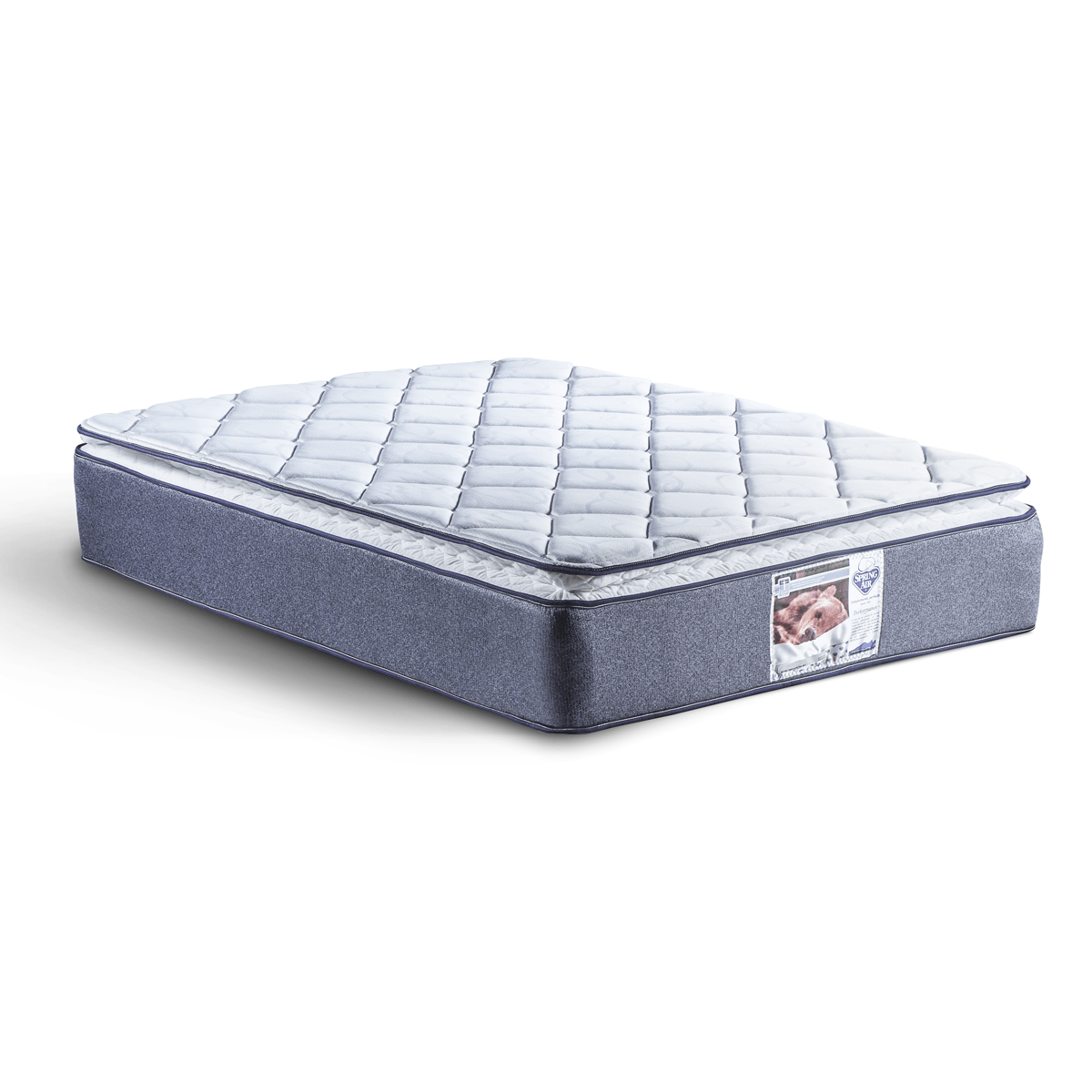 Colchon Spring Air Vendome Individual + Combo Protector + Juego de Sabanas + 1 Almohada