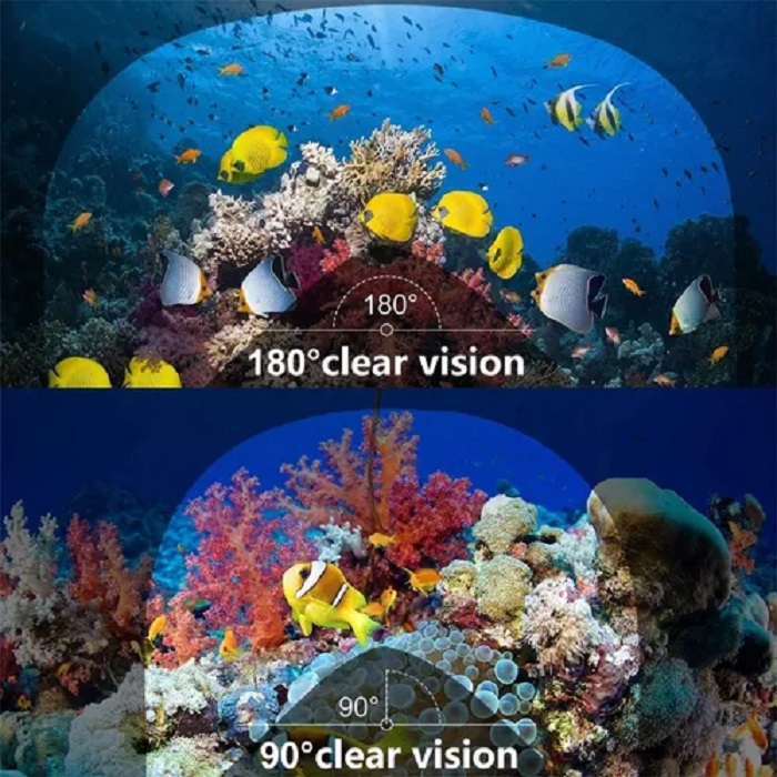 Mascara De Snorkel Con  Adaptador Rosa L/XL