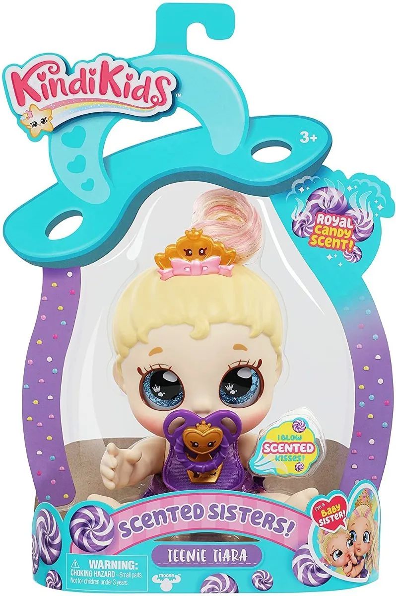 Kindi kids muñeca mini teenie tiara con aroma a caramelo