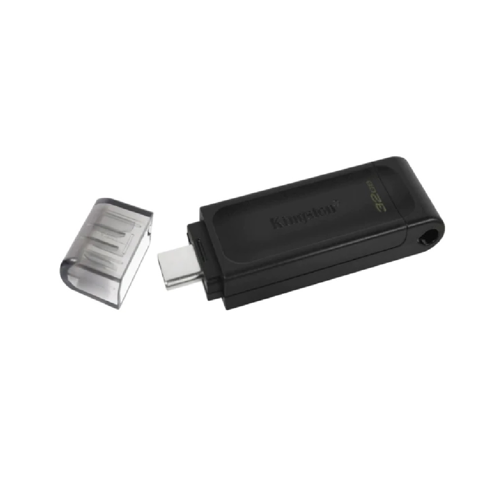 Memoria USB-C Kingston DataTraveler 70 DT70 32GB 3.2 Gen 1 negro DataTraveler tipo C