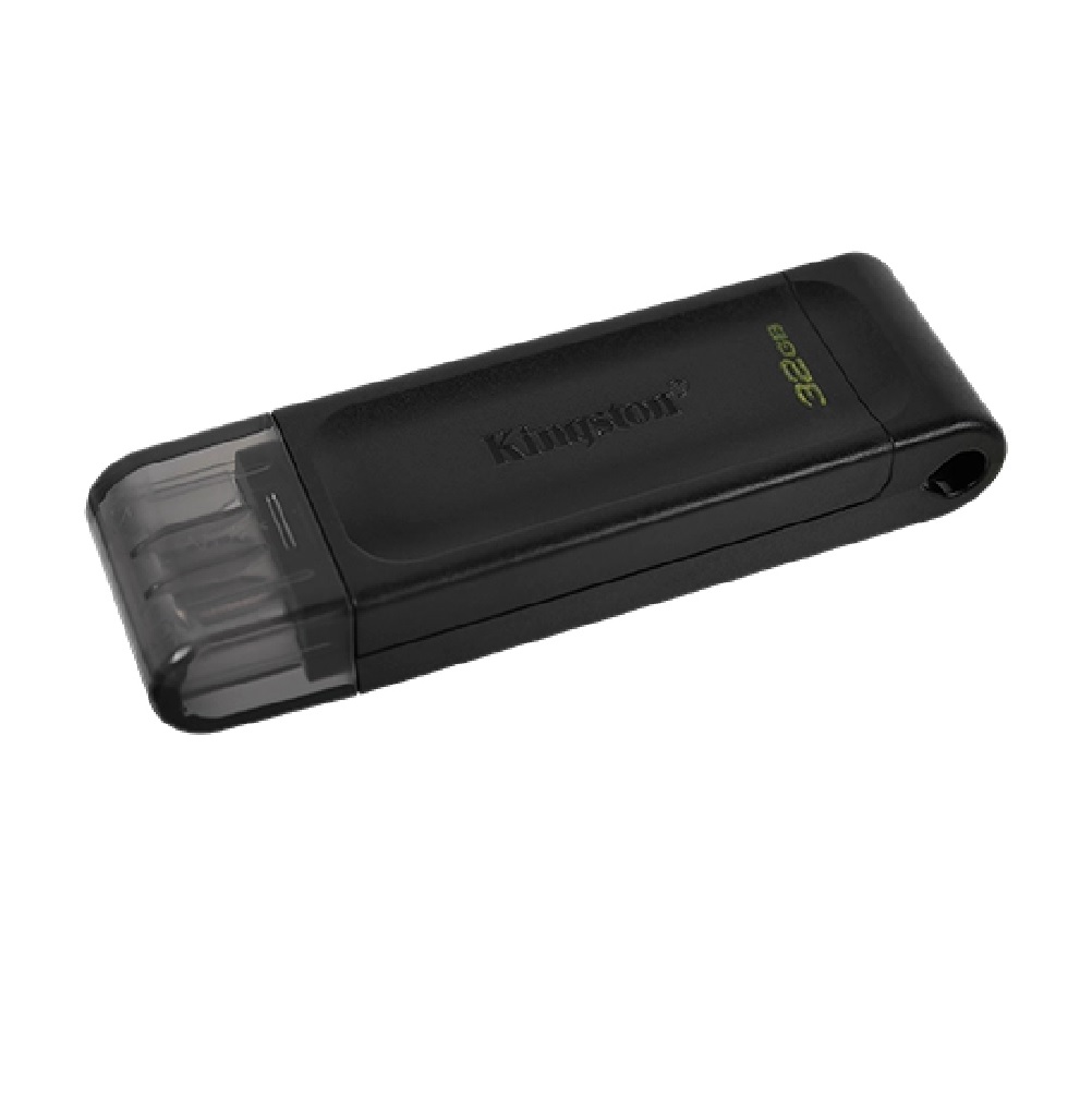 Memoria USB-C Kingston DataTraveler 70 DT70 32GB 3.2 Gen 1 negro DataTraveler tipo C