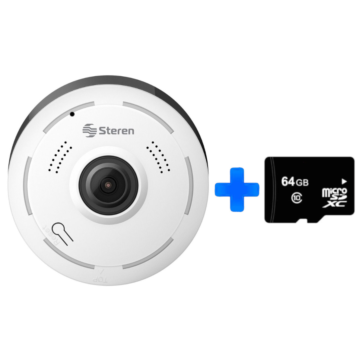 Cámara Seguridad WiFi STEREN CCTV-232 360  más memoria 64GB