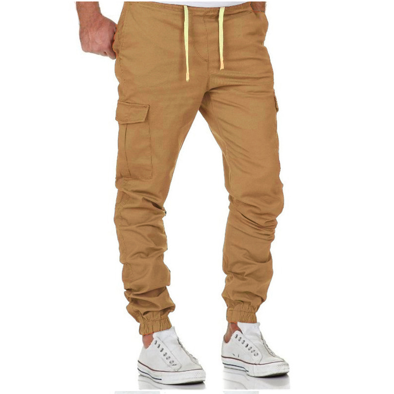 Jogger casual gabardina color caqui
