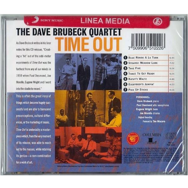 CD The Dave Brubeck Quartet ~ Time out