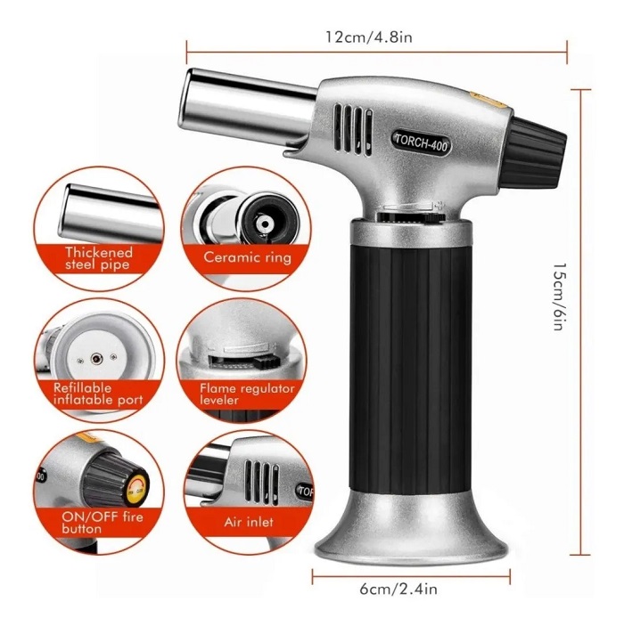 Flameador Soplete Butano De Cocina Gourmet Profesional