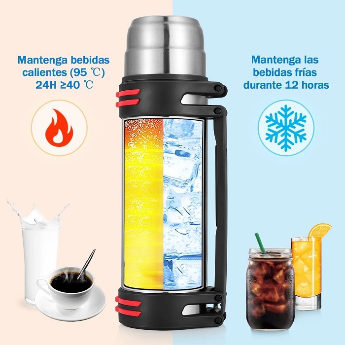 Termo 1 LT De Acero Inoxidable 