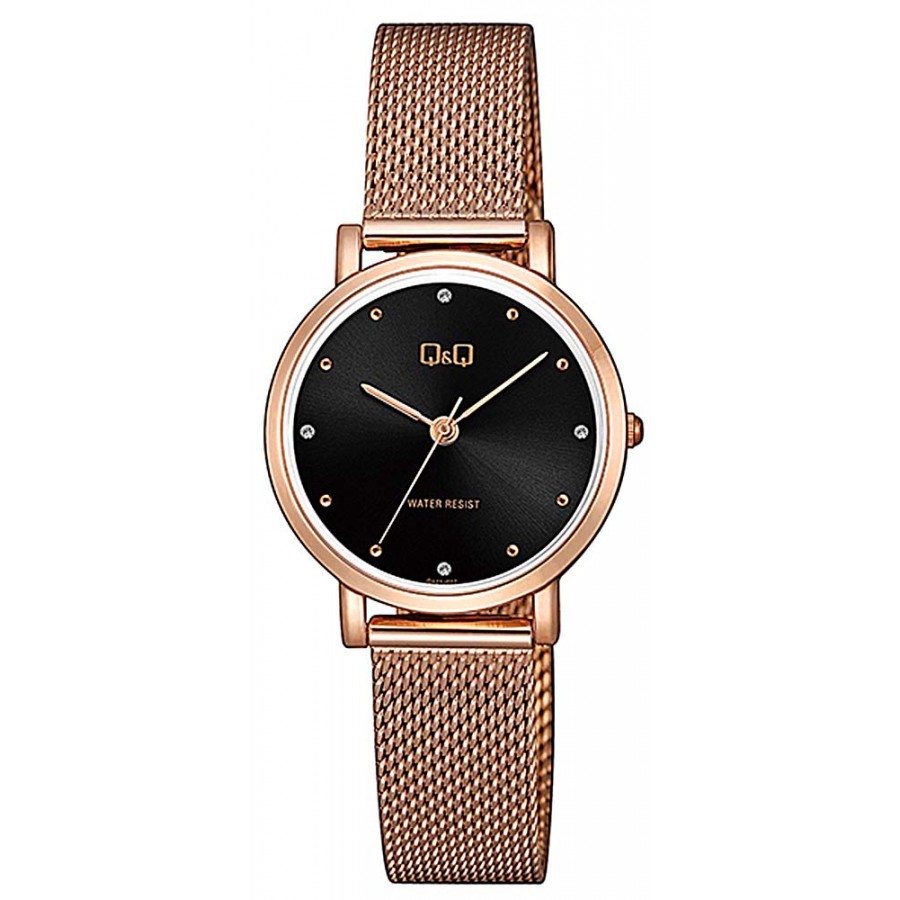  Reloj Q&q Mujer Rose Dama Gold Acero Inoxidable Oro Rosa