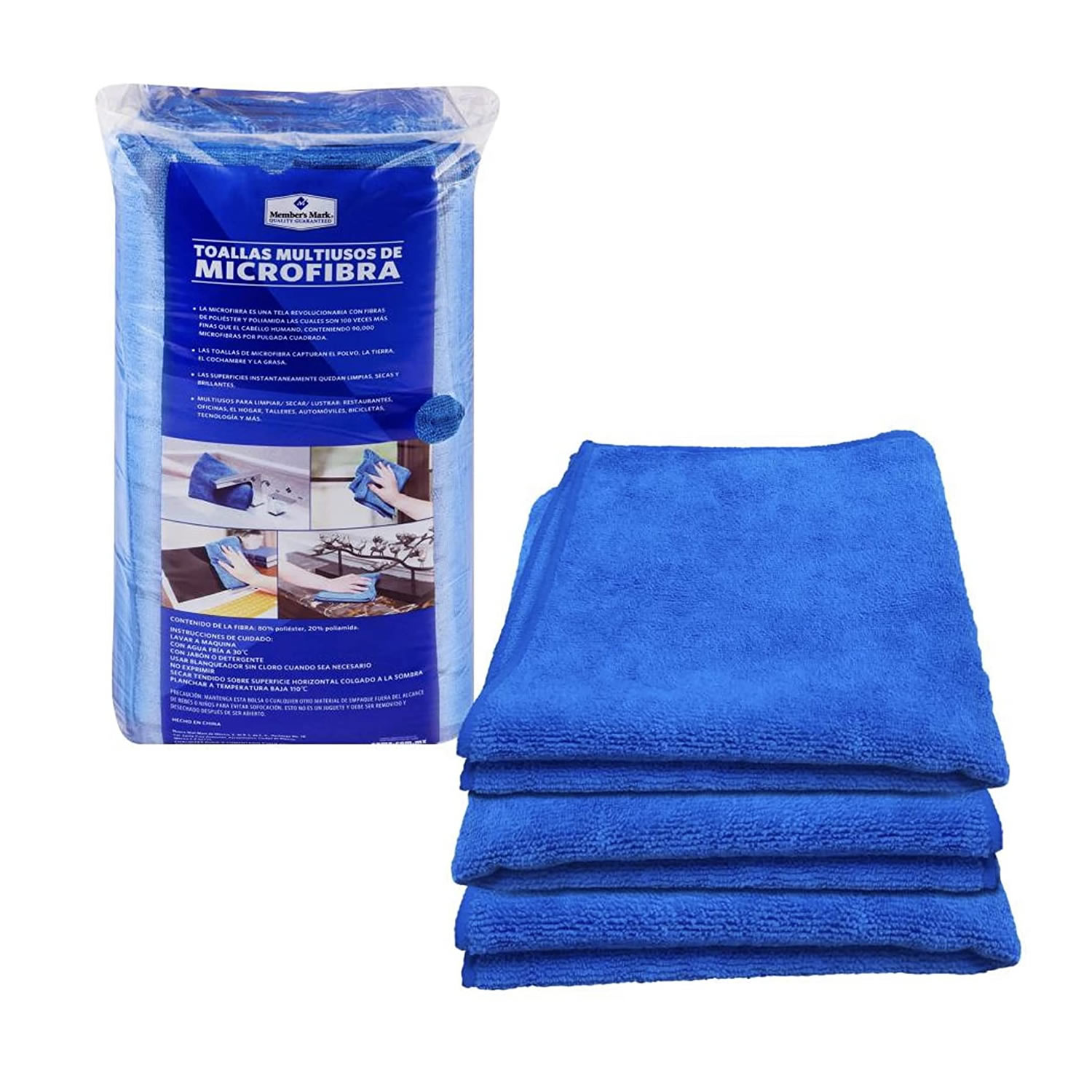 Toallas De Microfibra Members Mark 980000841 Contenido 36 Piezas SMS