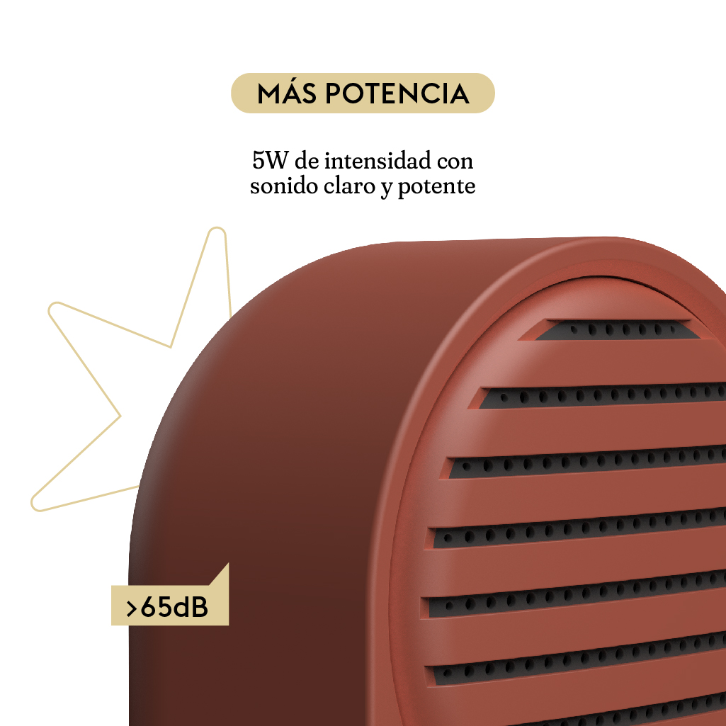 Bocina Portátil Bluetooth Hune Sustentable Inalámbrica