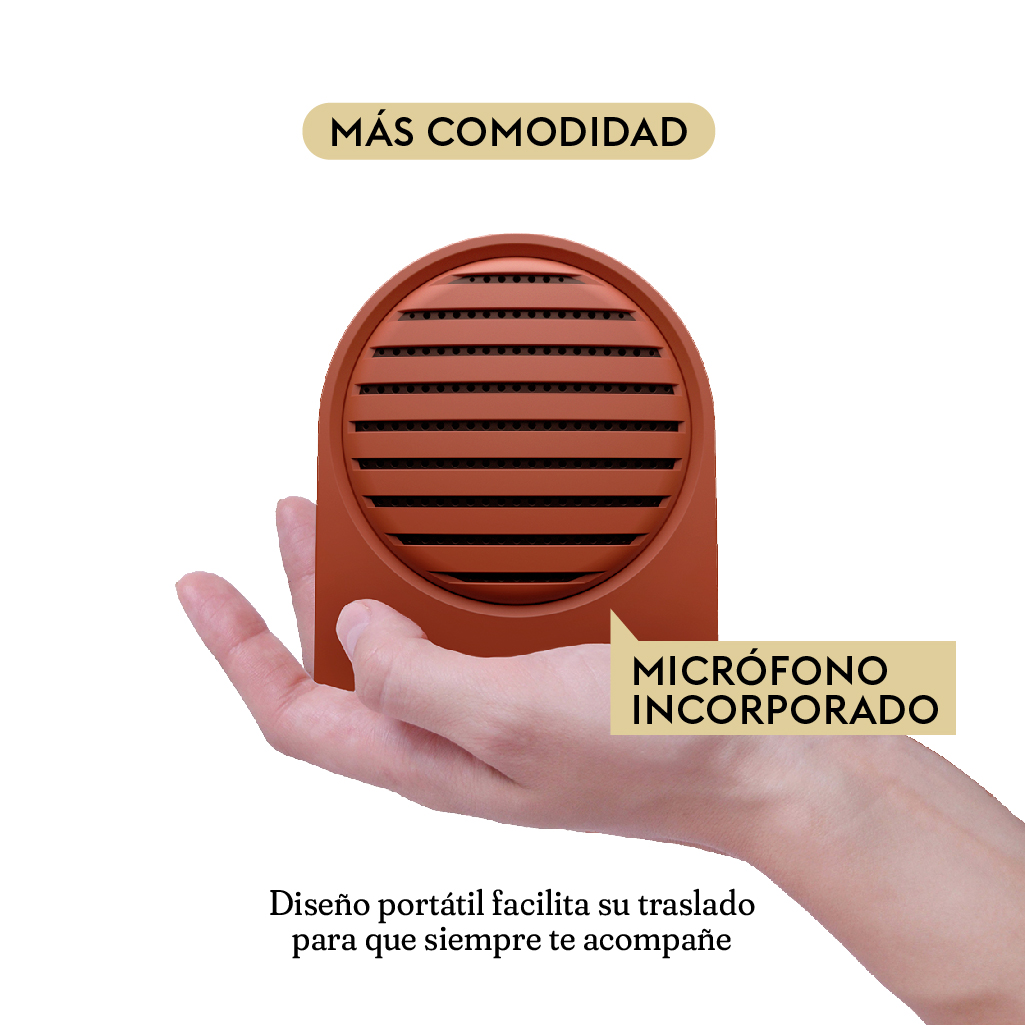 Bocina Portátil Bluetooth Hune Sustentable Inalámbrica