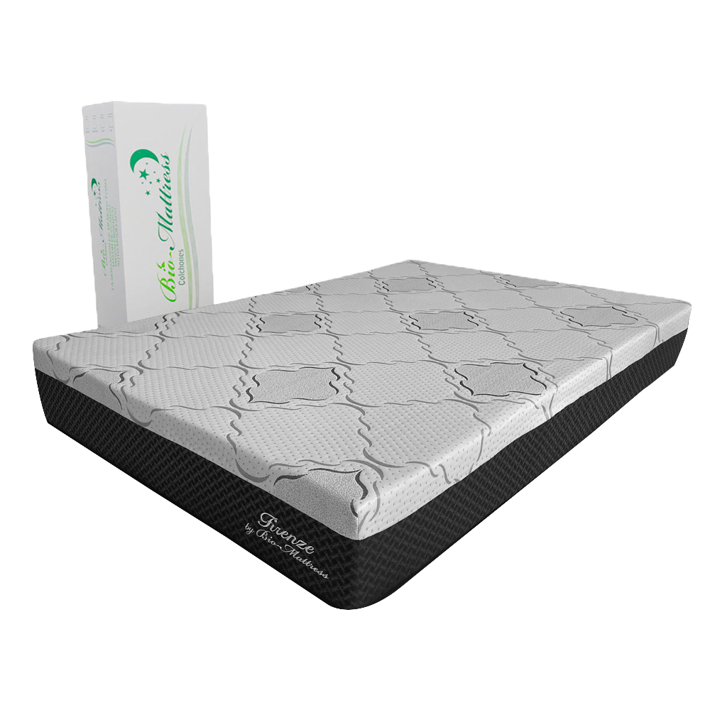 Colchón King Size Memory Foam Suave Firenze en caja Marca Bio Mattress 