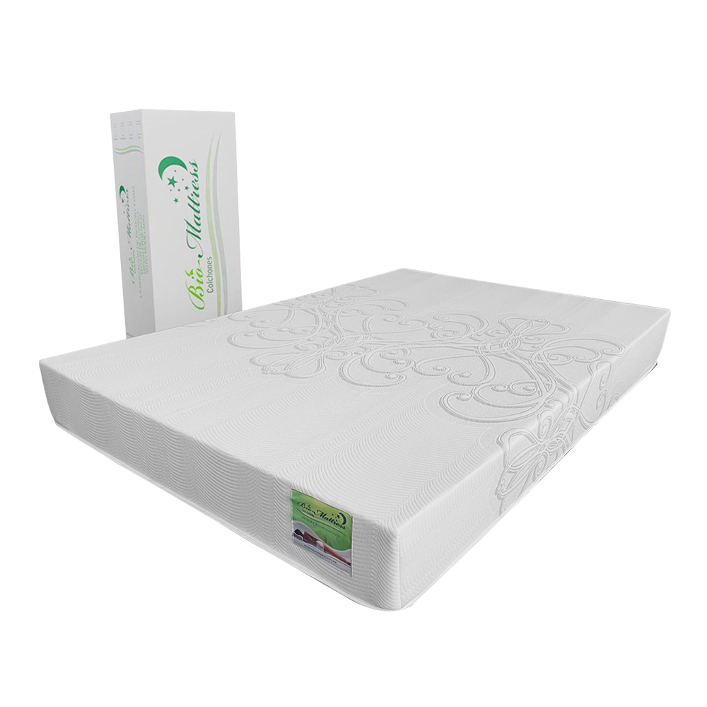 Colchón Memory Foam Matrimonial Bio Mattress Ibiza en caja
