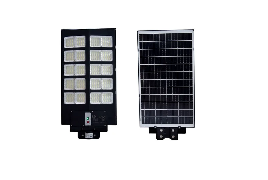 Lampara Led 300w Panel Solar Alumbrado Publico Suburbana