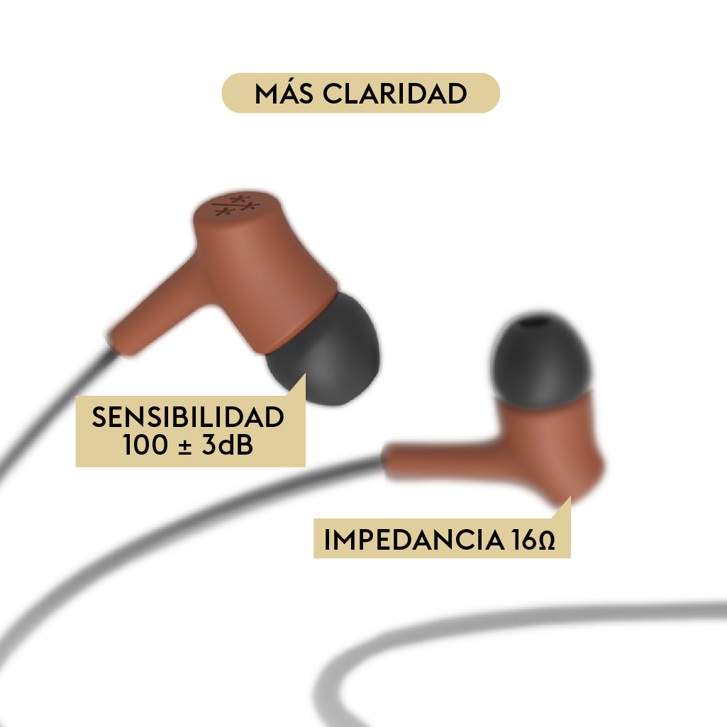 Audífonos Manos Libres Hune Haya Sustentable Con Micrófono