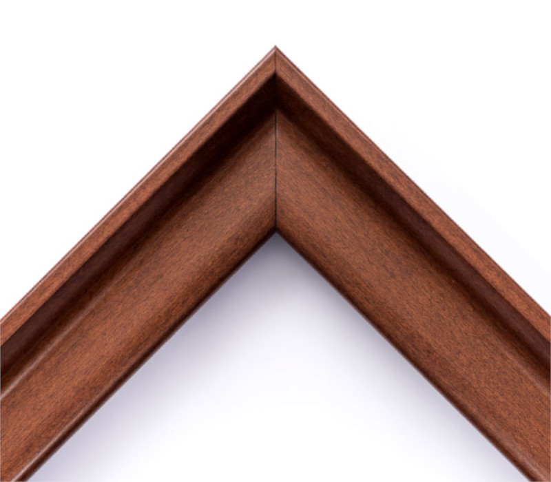 Marco para Titulo Profesional PASPARTU FRAMES Color Nogal con cristal y Marialuisa Blanca 28x38 cm