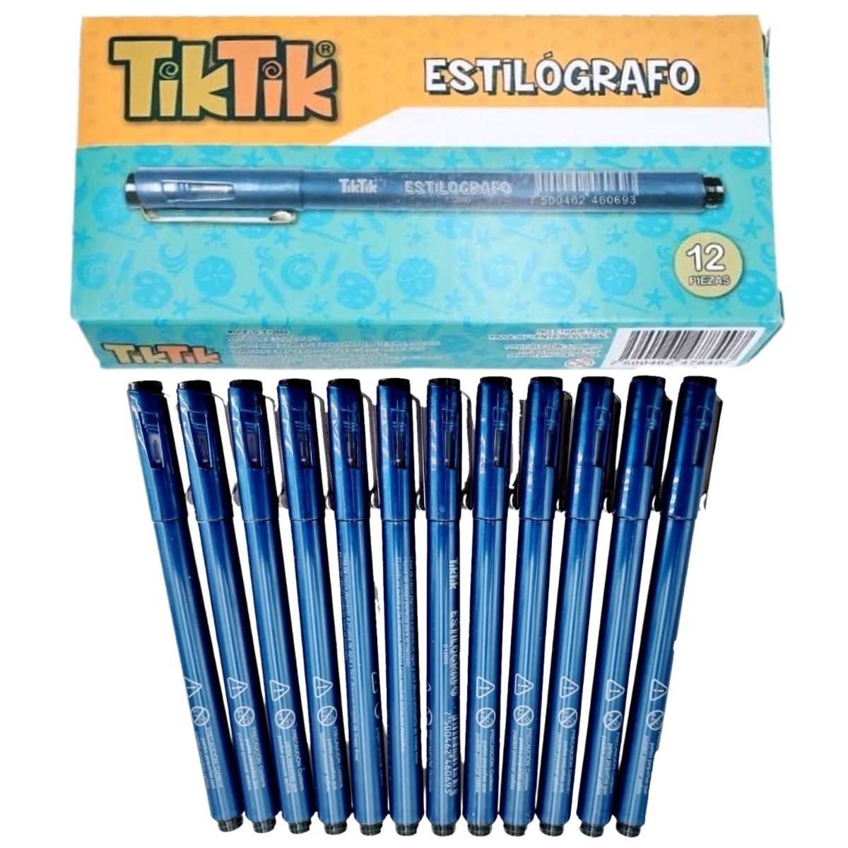 Estilógrafos Negros Tiktik Set De 12 Para Letteringg Sketh Arte Manga Dibujo Tecnico