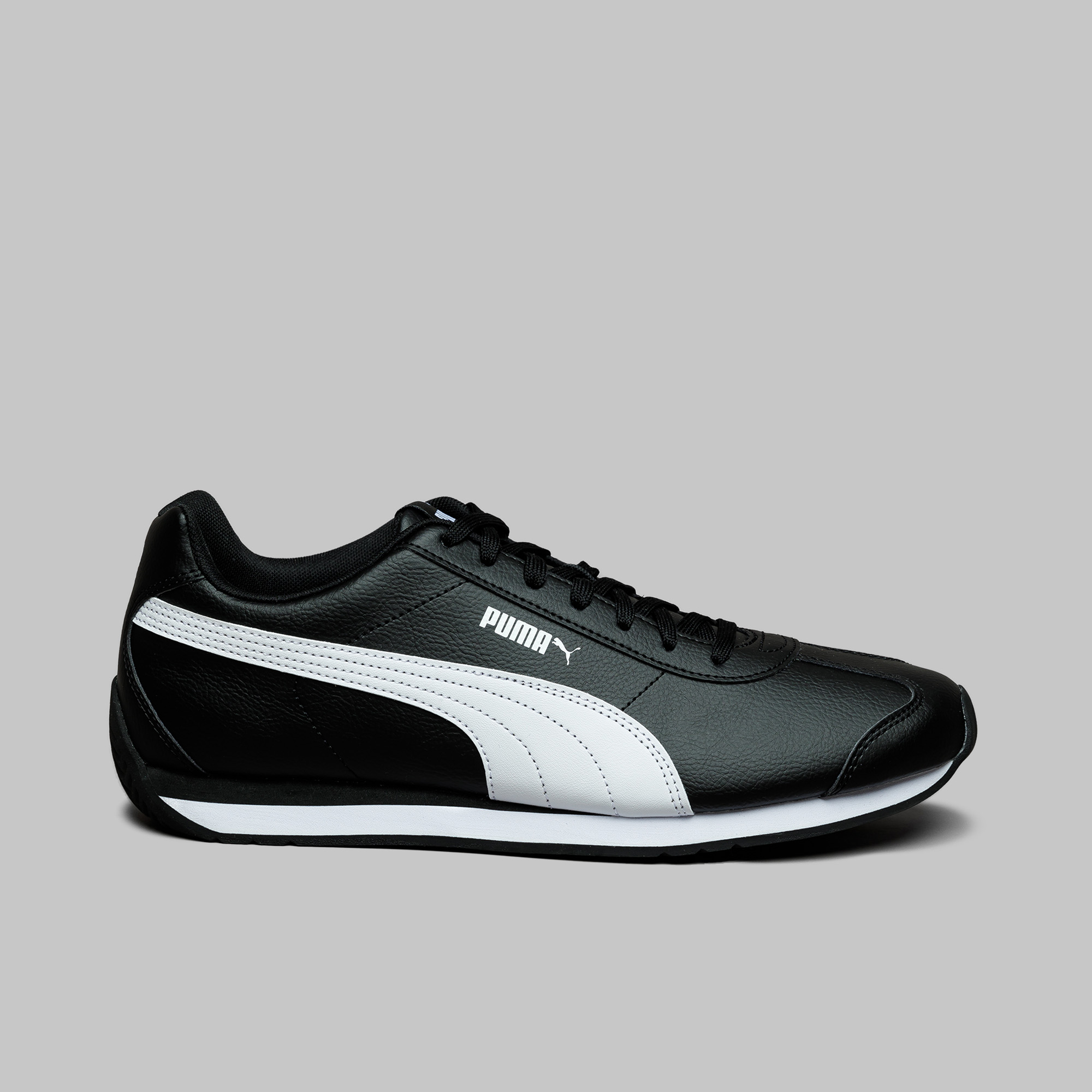 Tenis Puma Turin 3 Negro Blanco de Caballero