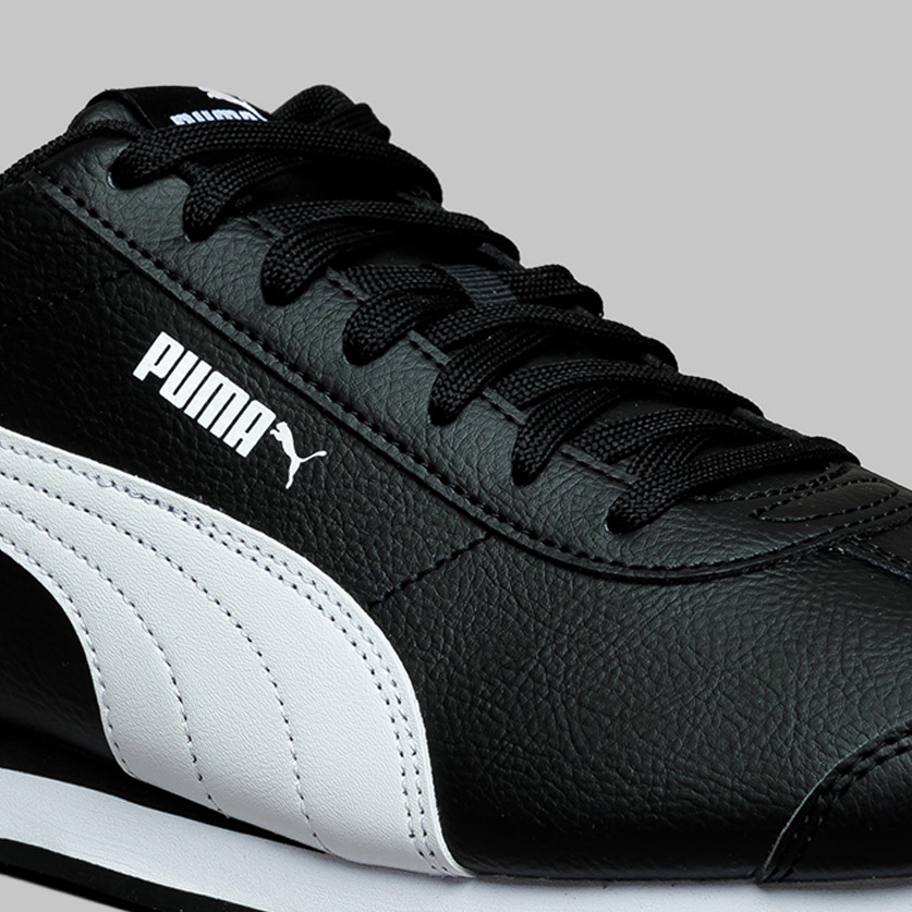 Tenis Puma Turin 3 Negro Blanco de Caballero