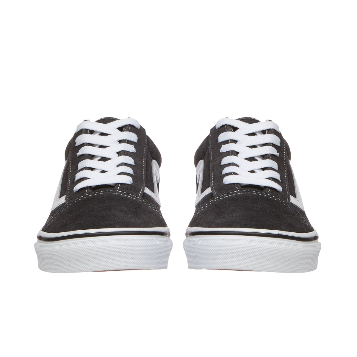 Tenis Vans Old Skool Gris Oscuro Gamuza de Dama Original