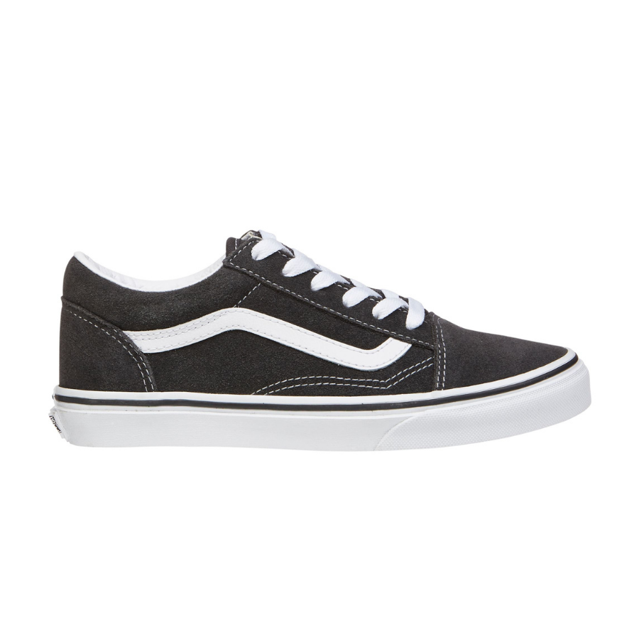 Tenis Vans Old Skool Gris Oscuro Gamuza de Dama Original