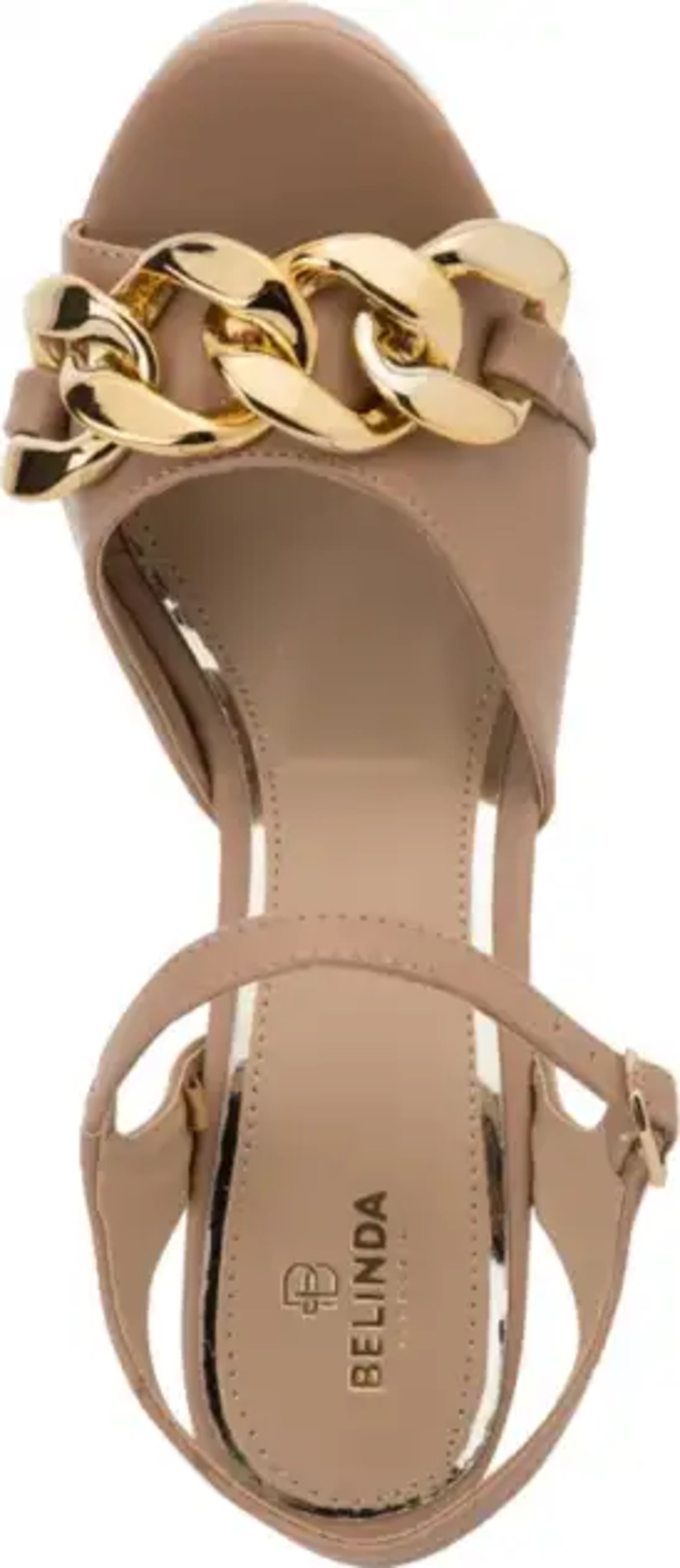 Sandalia De Vestir Color Nude Con Tacon Para Mujer Belinda Peregrin 2362 1034560
