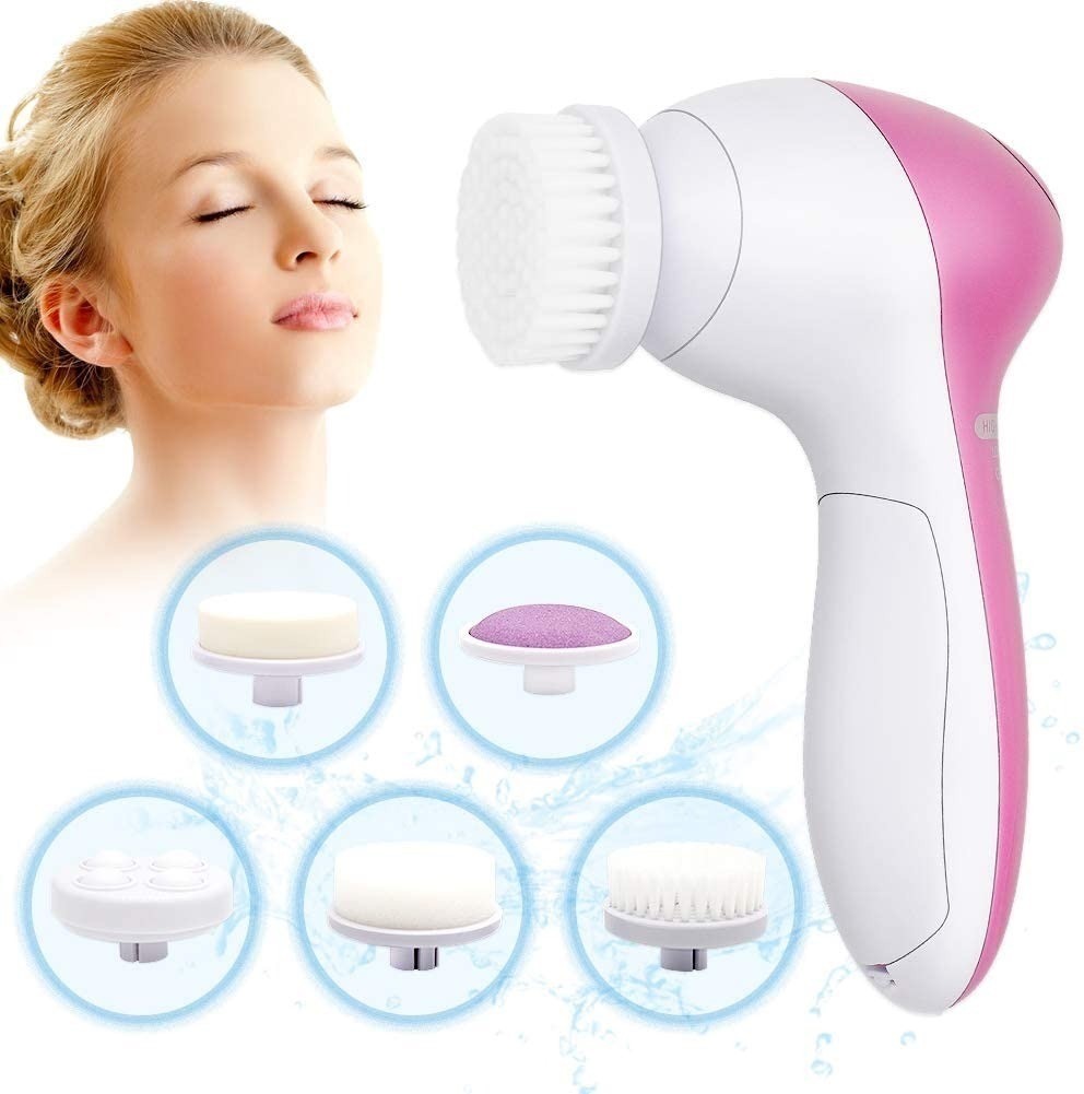 Cepillo Limpiador Facial Electrico Masajeador 5 En 1