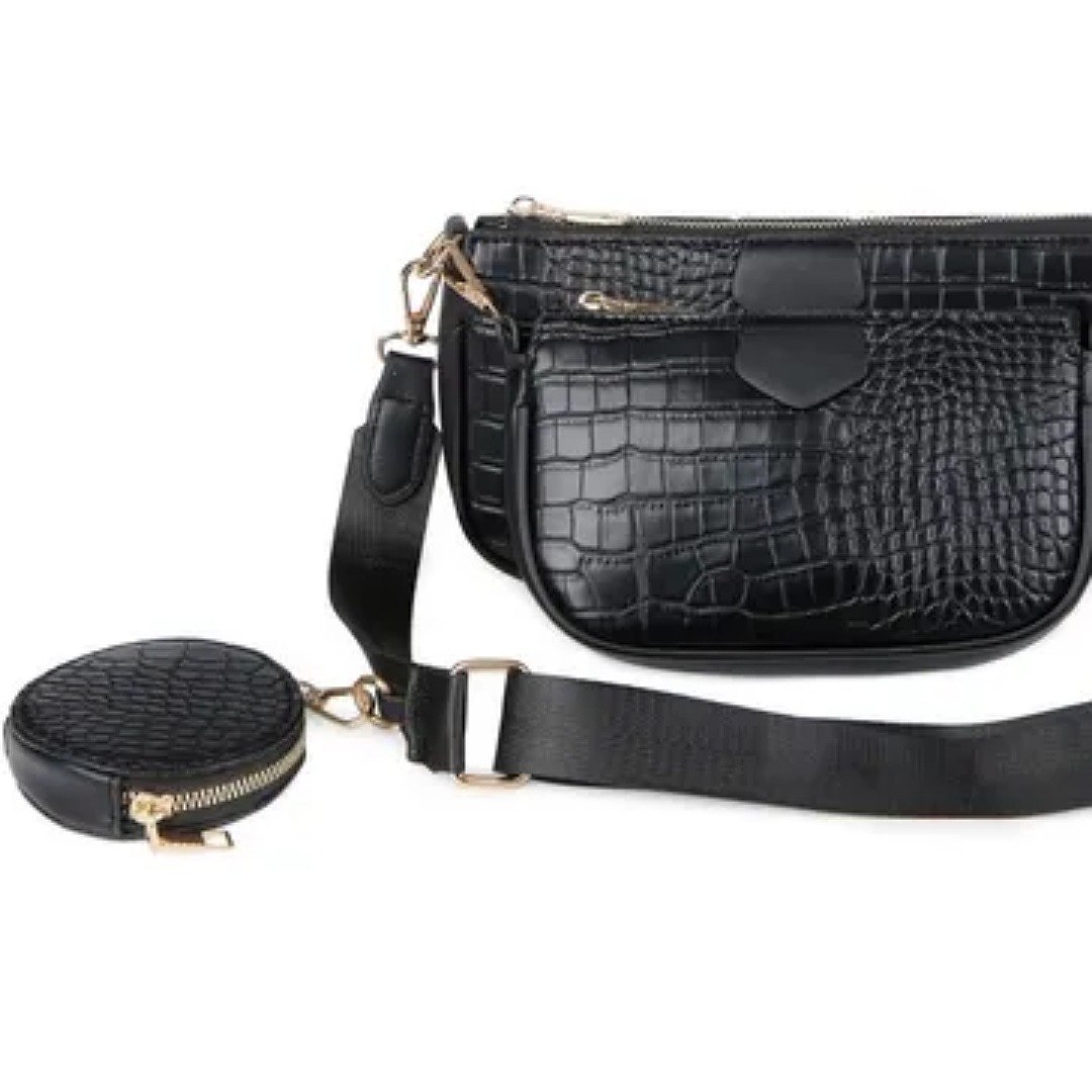 Bolsa 3 En 1 Moda Mujer Bandolera Crossbody Monedero Cartera